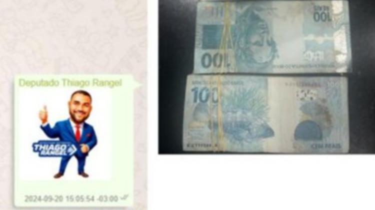 Deputado preso postou figurinha com a própria imagem após receber foto de dinheiro vivo