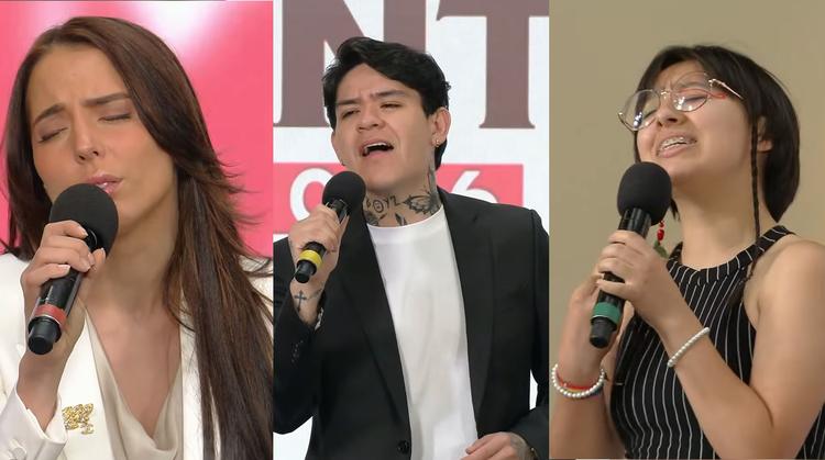 Majo Aguilar y Junior H sorprenden en La Mañanera con presentación musical