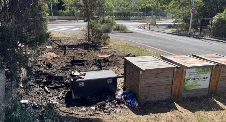 Montpellier : un site de compostage a été incendié le soir du 14 juillet