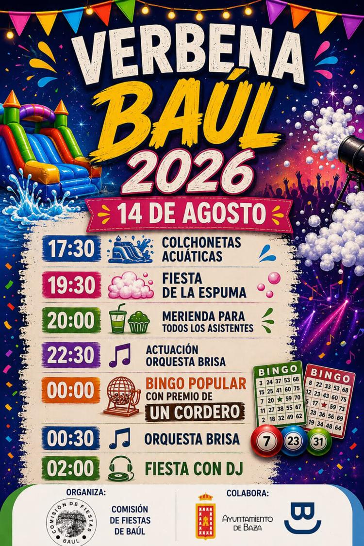 El barrio de Baúl celebra su tradicional verbena de verano este viernes 14 de agosto