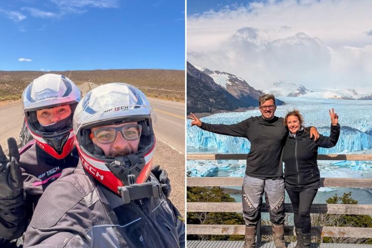 Mãe e filho fazem viagem de moto até o 'fim do mundo': 'É perigoso dentro de casa'