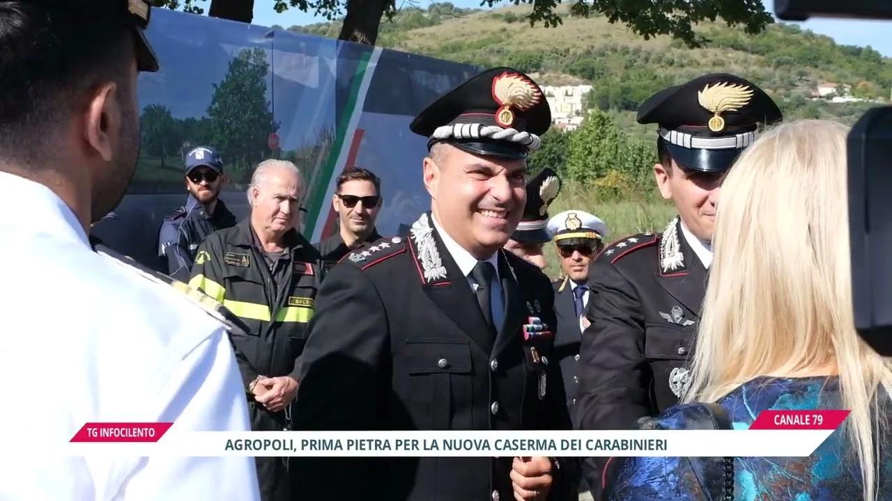Agropoli: posata la prima pietra per la nuova caserma dei Carabinieri
