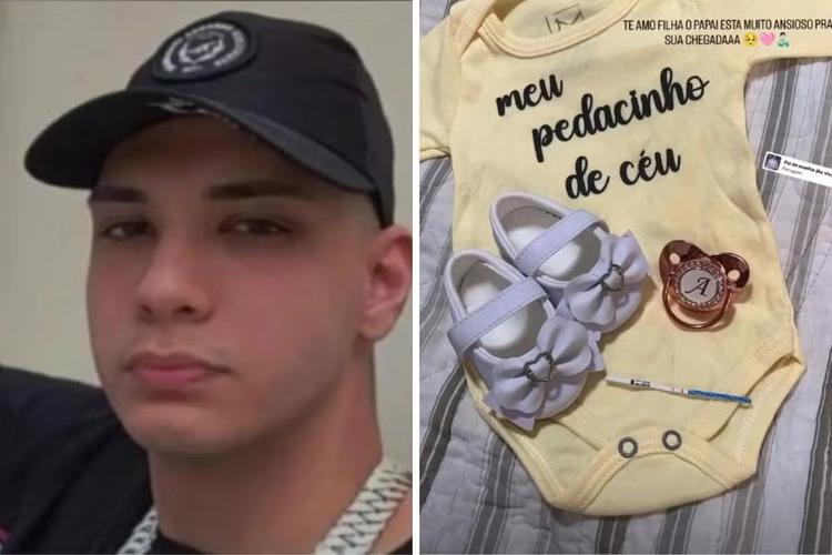 'Muito ansioso para sua chegada': jovem fez homenagem para 1ª filha uma semana antes de morrer ao bater moto em árvore