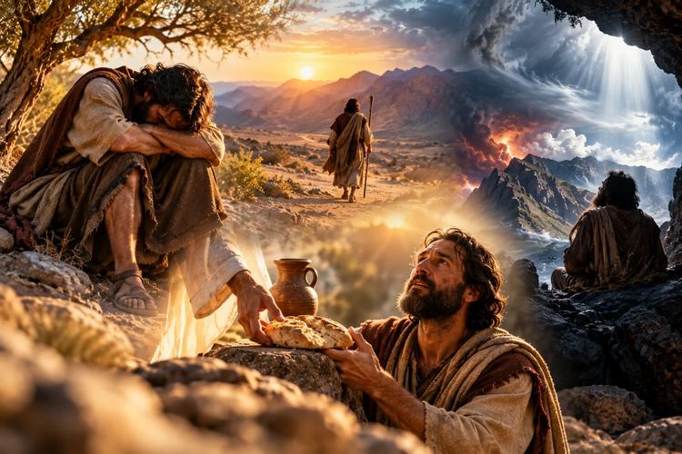 Jejum de Elias: A caverna, o vento e o sussurro suave de Deus