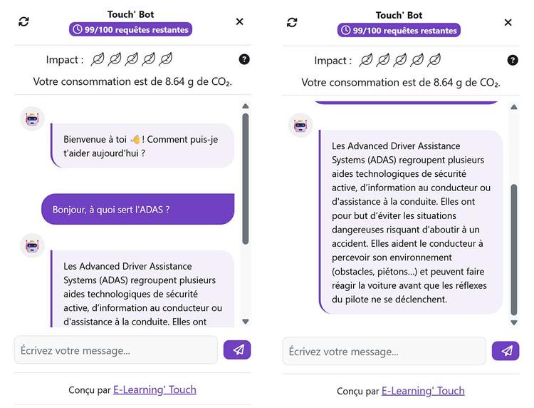 ChatBot E-learning Touch'