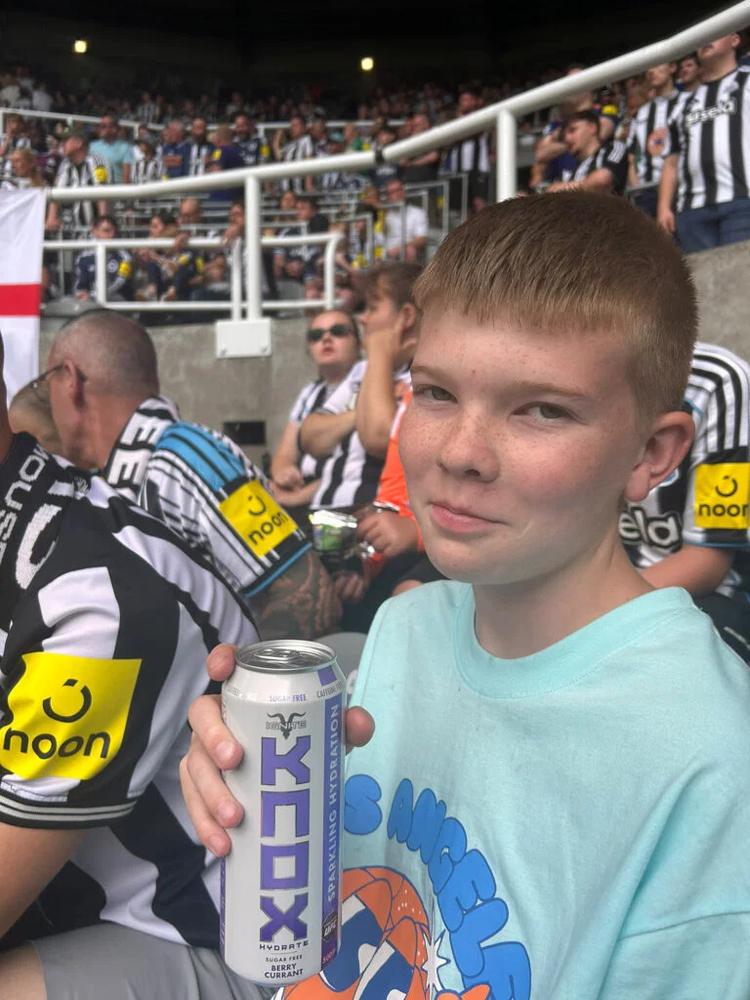 Blake Smith Newcastle United St James' Park Drinking Knox