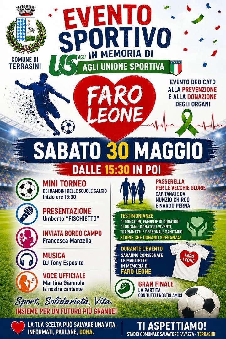 Anche quest’anno il Comune di Terrasini sosterrà il Memorial Faro Leone ❤️ Un evento sportivo dedicato alla memoria di F...