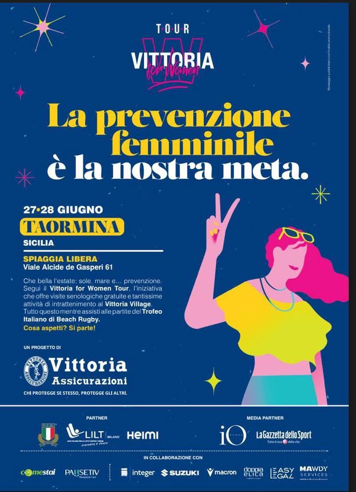 🏖️ Taormina ospita la prima tappa del Vittoria for Women Tour 2026 Sabato 27 e domenica 28 giugno, alla Spiaggia Libera...