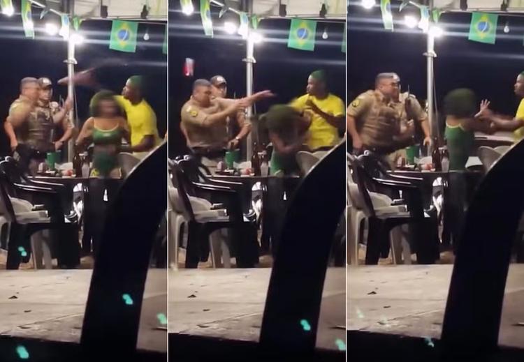 PM faz buscas por homem que arremessou lata de cerveja no rosto de policial em Palmas