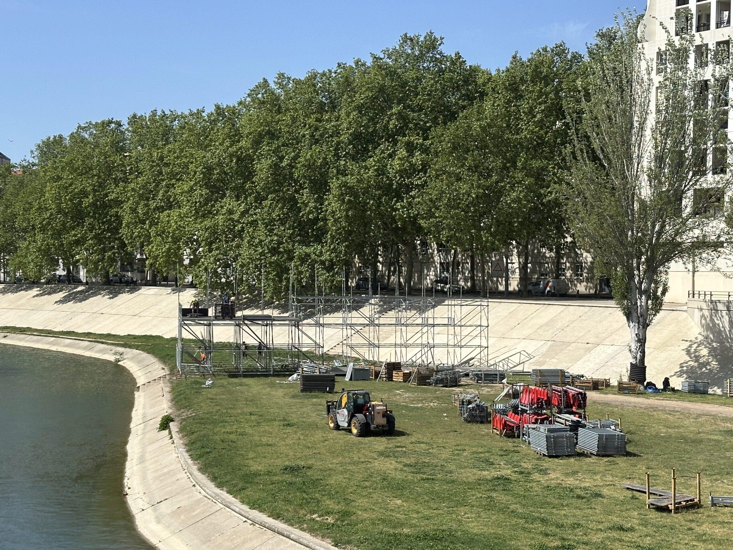 FISE Montpellier : Go pour le montage sur les rives du Lez