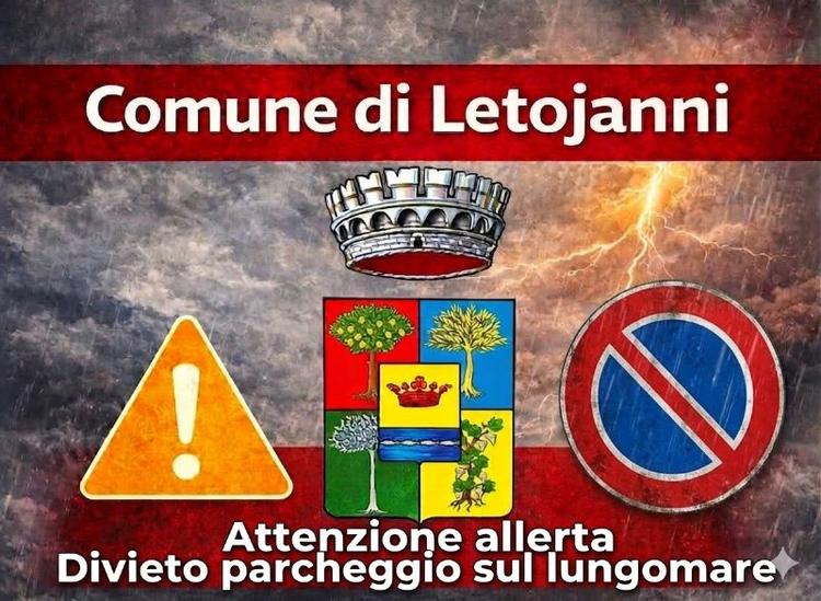 🟠ALLERTA METEO ARANCIONE - DIVIETO PARCHEGGIO SUL LUNGOMARE🟠 🚫🚗 Il sindaco rilevato che le condizioni meteorologiche...