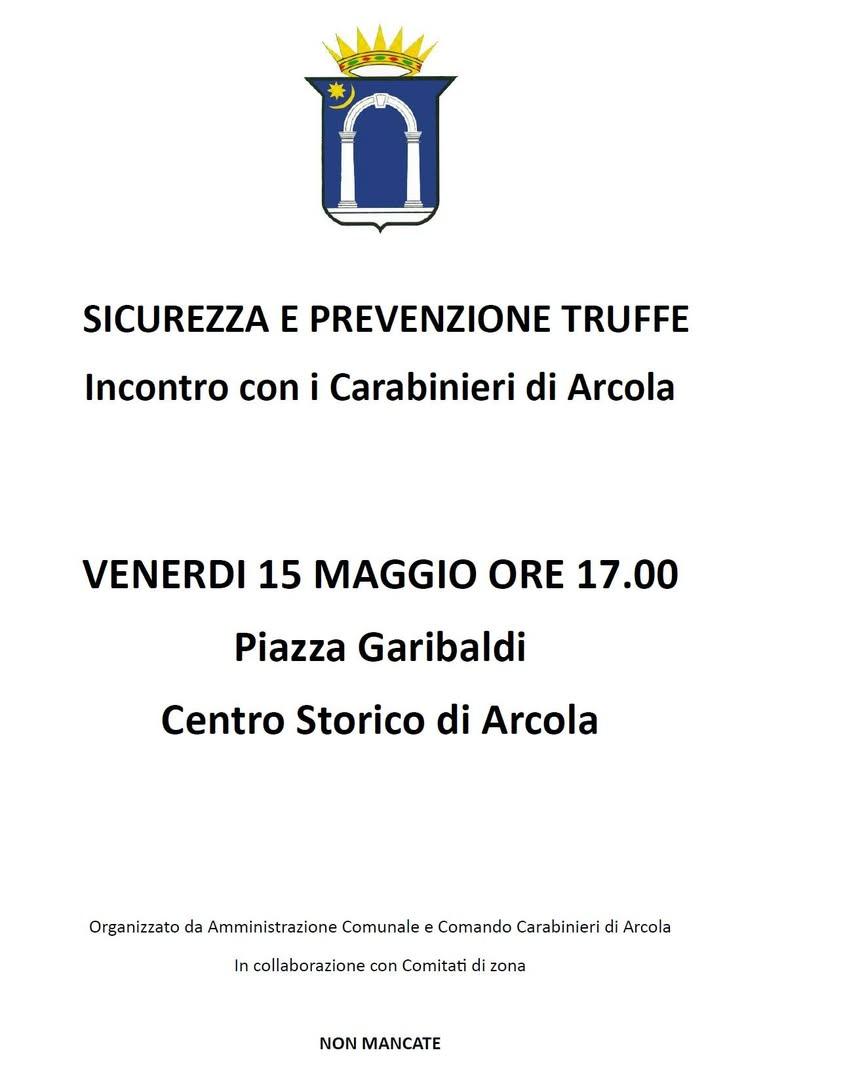 Proseguono gli incontri con i Carabinieri per  tutte le indicazioni per prevenire le truffe