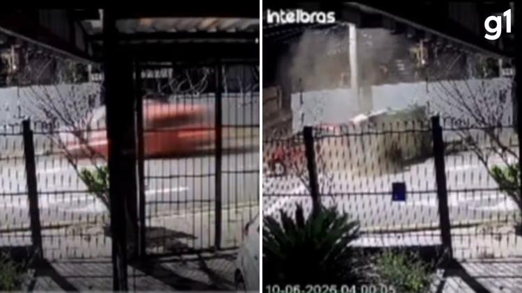 VÍDEO: Motorista sem habilitação fica em estado grave após bater em alta velocidade contra carro estacionado no RS