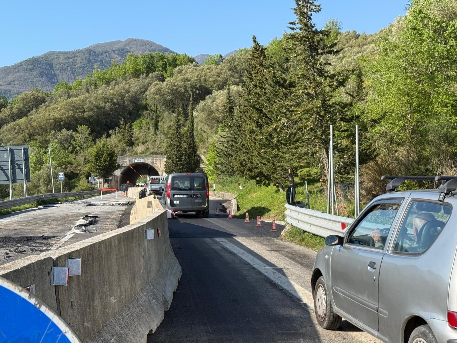 Riaperta Cilentana tra Futani e Massicelle: disagi ridotti al minimo durante i lavori