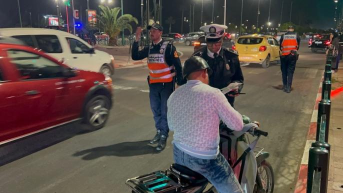 حملة أمنية لمواجهة مخالفات المرور والسياقة الاستعراضية بوسط مراكش