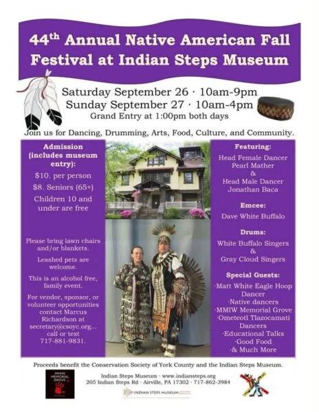 44th Annual Native American Festival at Indian Steps Museum 2026