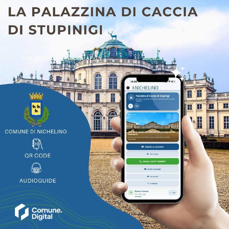 La Palazzina di Caccia di Stupinigi -, raccontata in digitale. 🏛️ Nell’app del Comune di Nichelino (TO) QR code e audio...