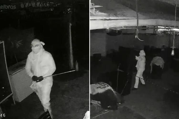 Homem fantasiado de ninja invade casa de shows, destrói equipamentos e causa prejuízo de R$ 40 mil em MS