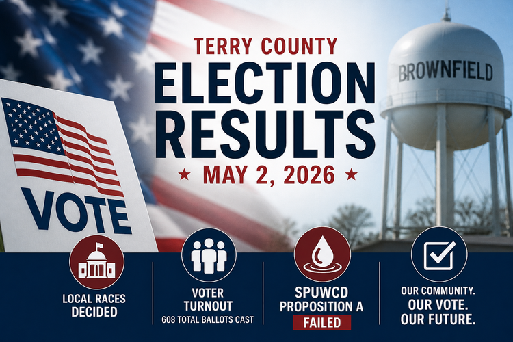 Horton Re-Elected Mayor; SPUWCD Proposition A Defeated in Terry County Vote