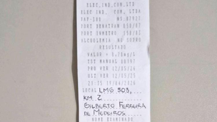 Motorista de acidente que matou entregador em Uberlândia tinha álcool quase 20 vezes acima do permitido, aponta teste