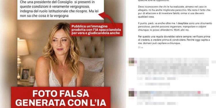 Giorgia Meloni denuncia i deepfake sui social: «Oggi tocca a me, domani a chiunque»